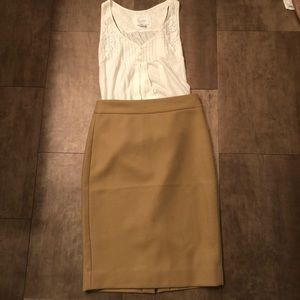 NEW 100% Wool Pencil Skirt